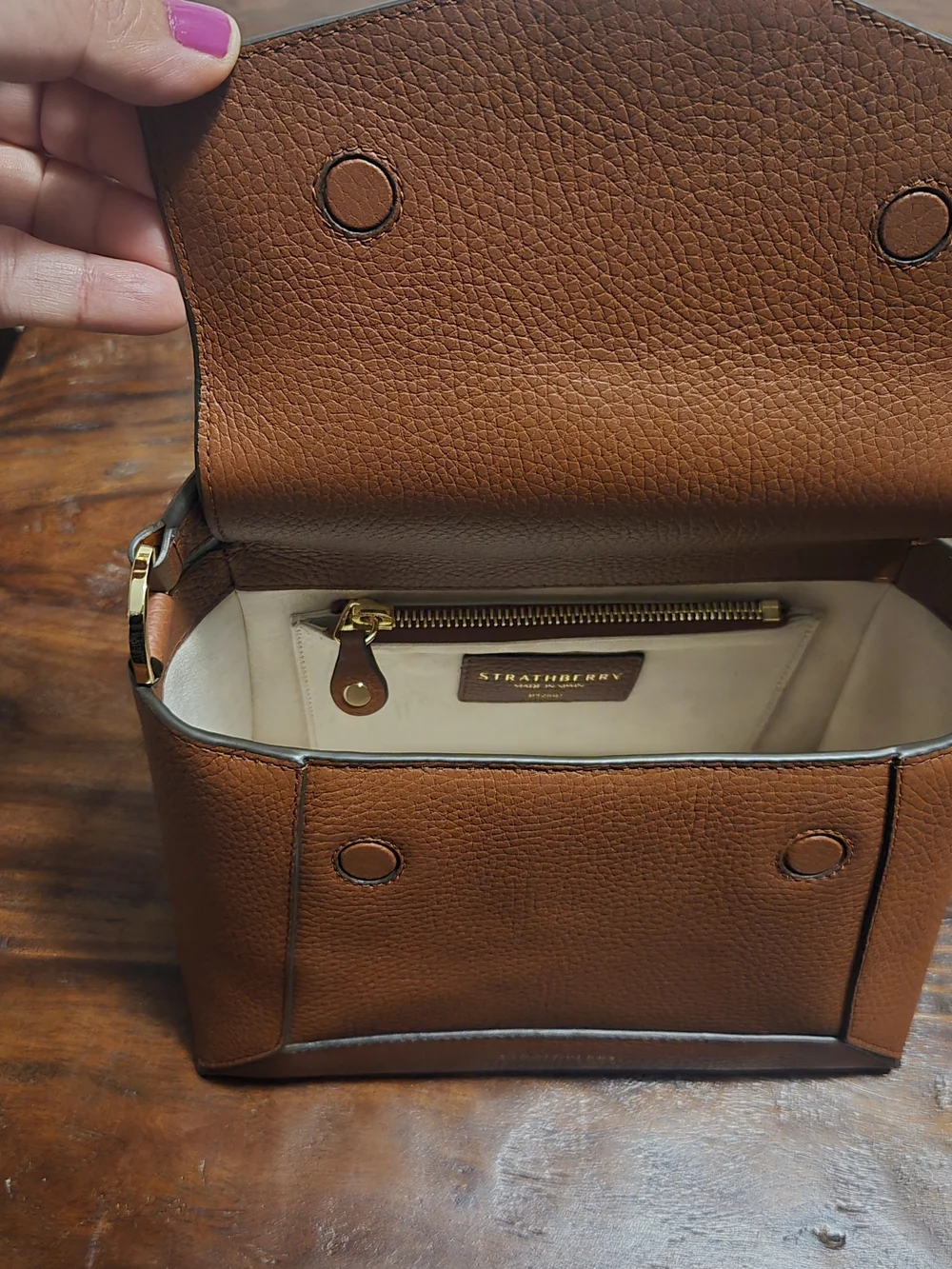 Strathberry Mosaic Bag - Walnut